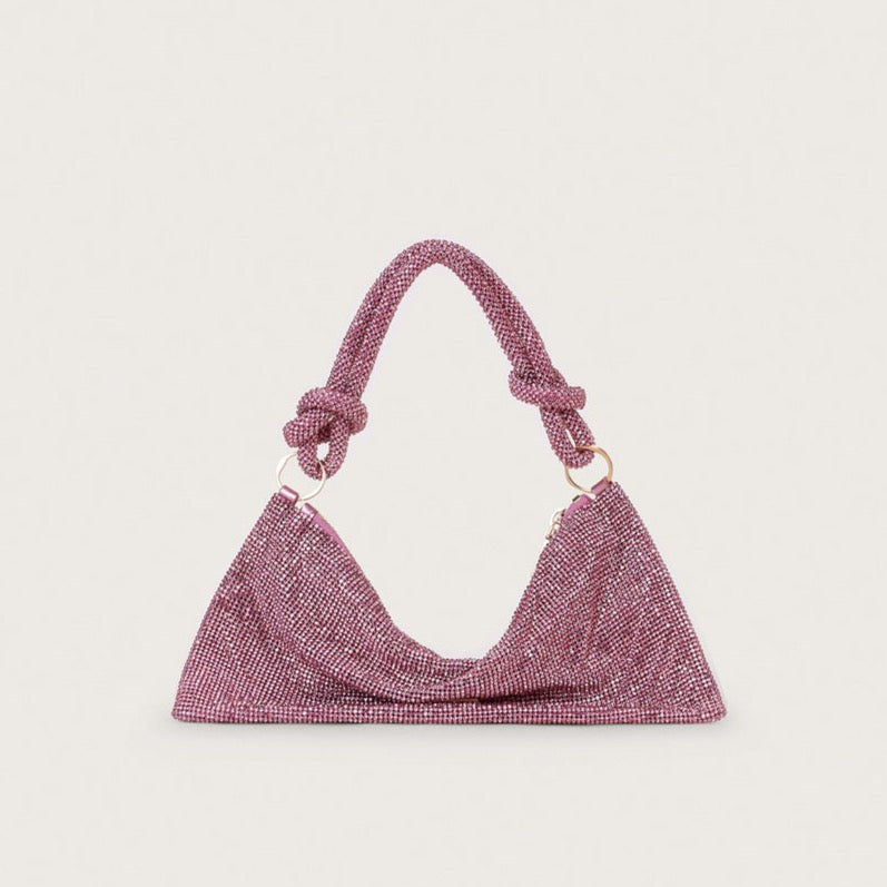 Hera Nano Rhinestone Bag | Pink