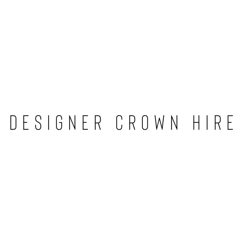 Designer Crown Hire logo in black text with white background