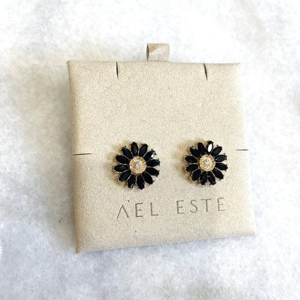 Black Gigi Stud Earrings