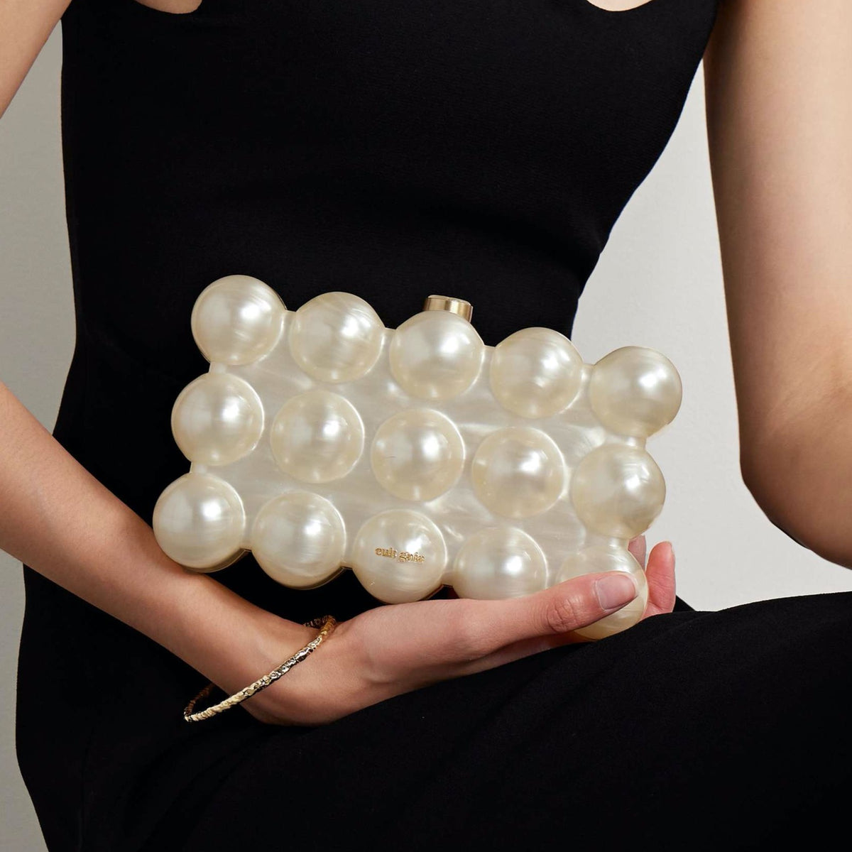 Bubble Clutch | Ivory