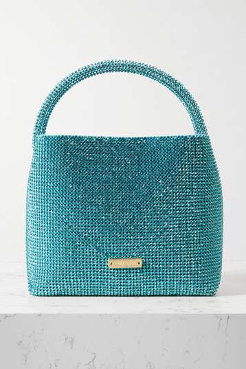 Solene Mini Rhinestone Bag | Blue