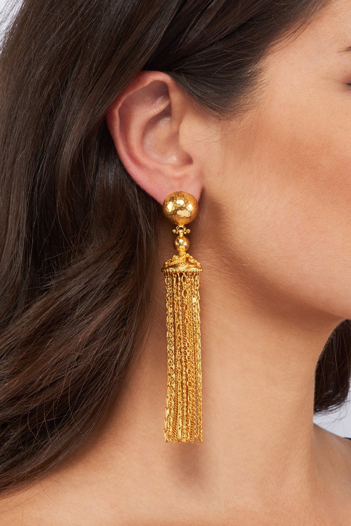 Gold Battina Chain Earrings