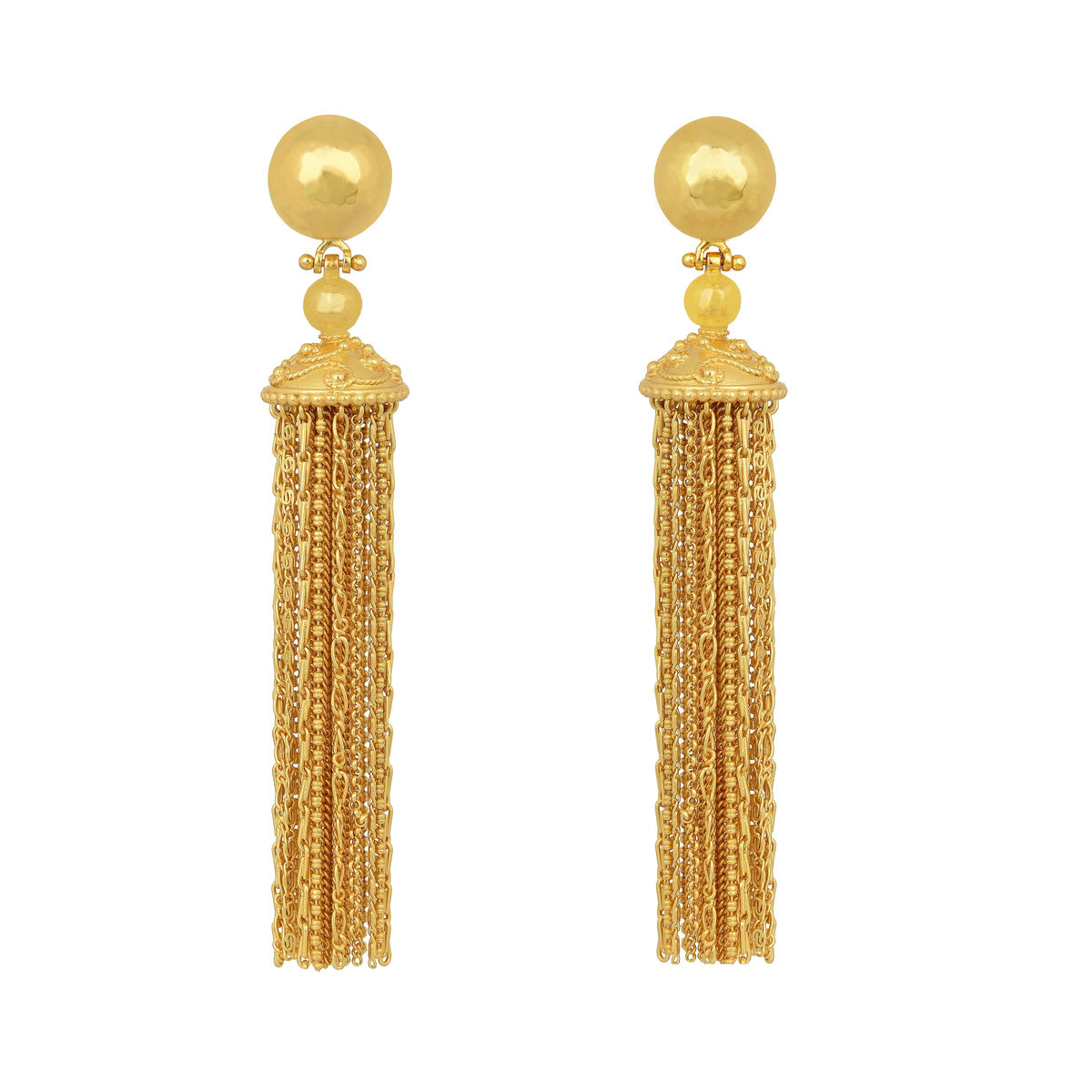 Gold Battina Chain Earrings