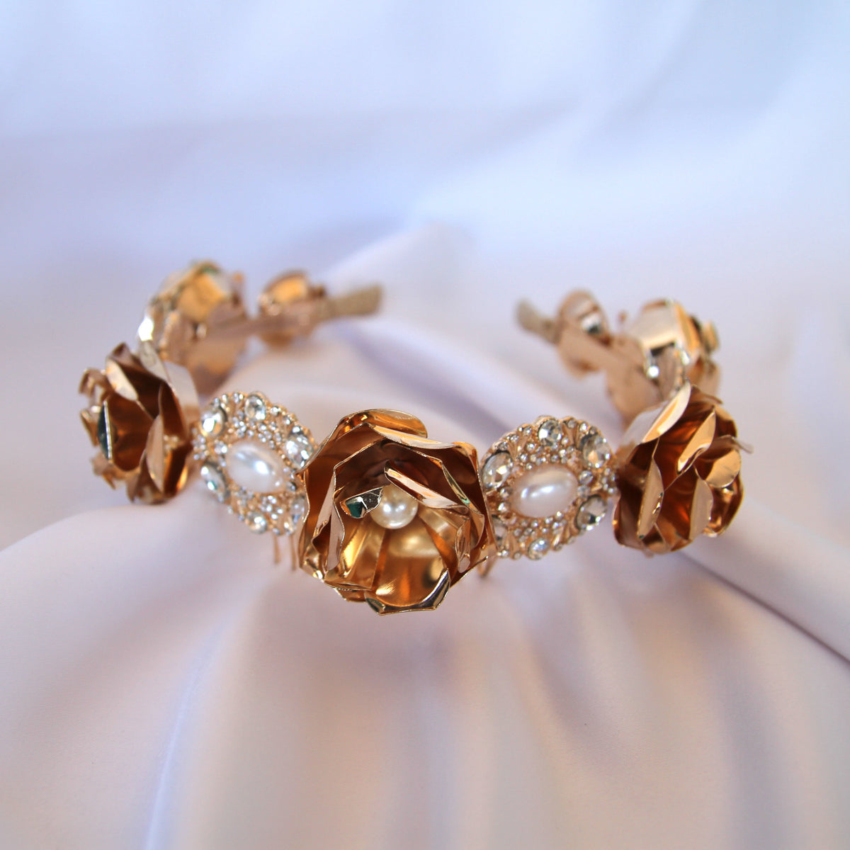 Gold Floral Crown