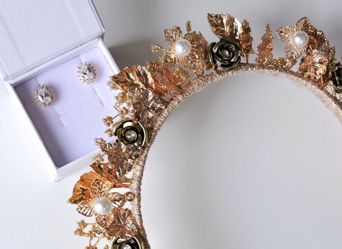 Gold Lourdes Crown
