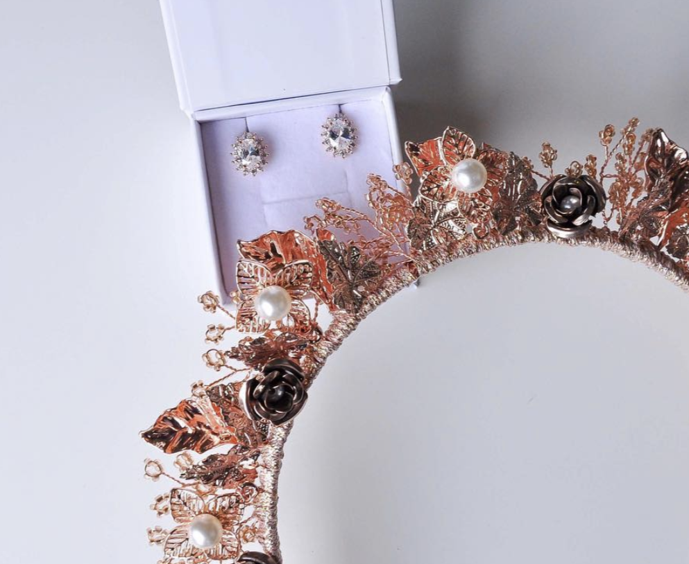 Rose Gold Lourdes Crown