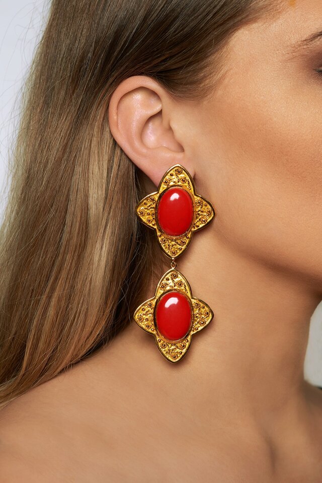 Gold Carolina Earrings